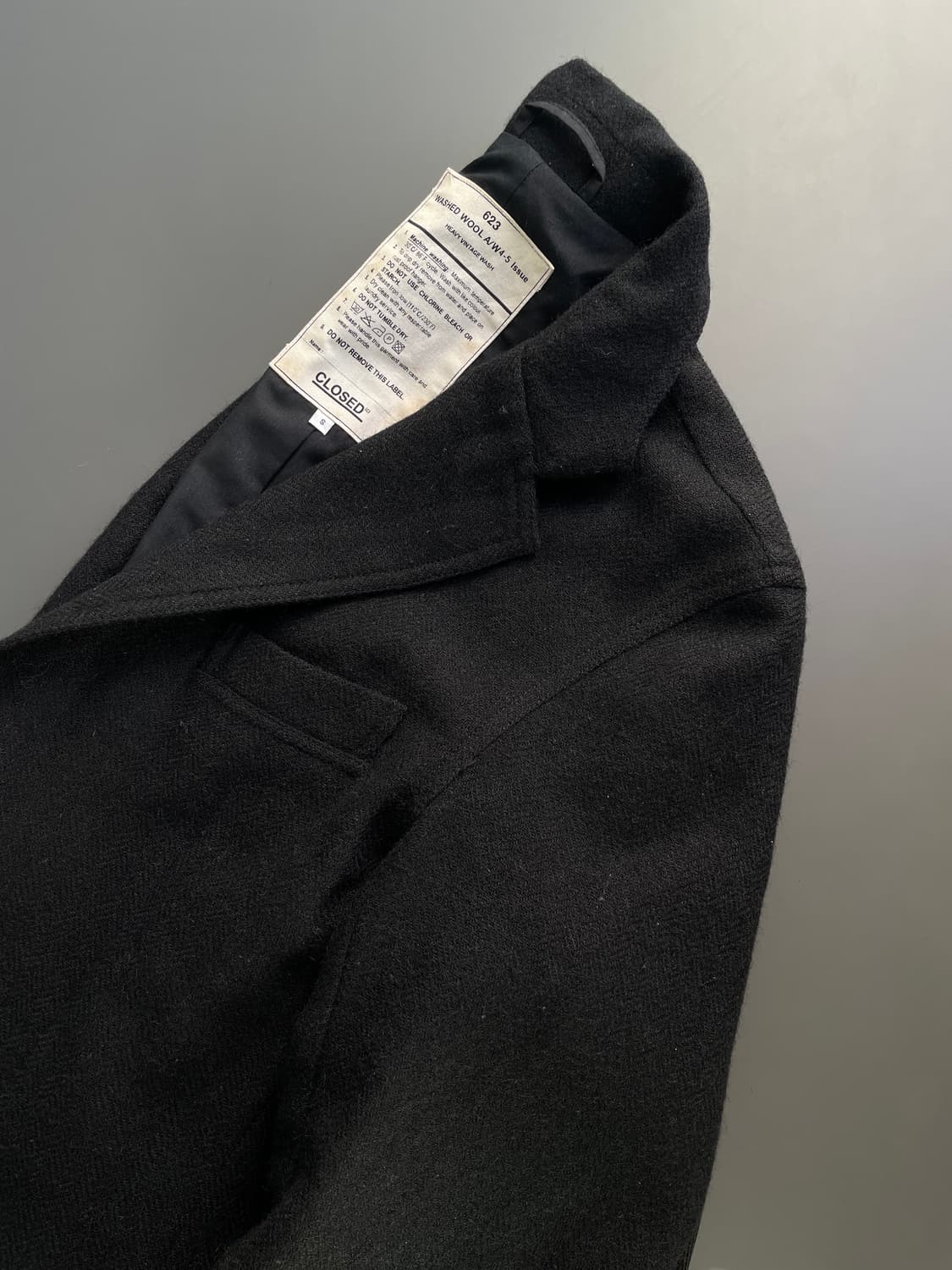 [S] CLOSED 클로즈드 워시드 울 자켓 상품이미지4