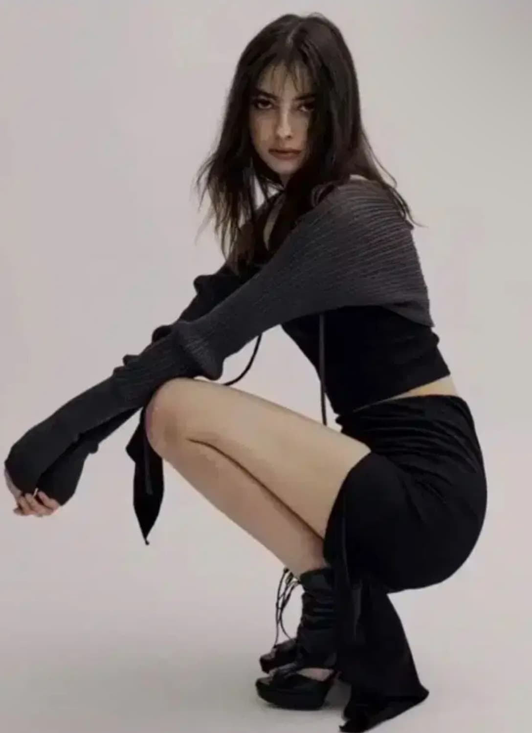쓰리타임즈 릿볼레로 차콜 상품이미지1