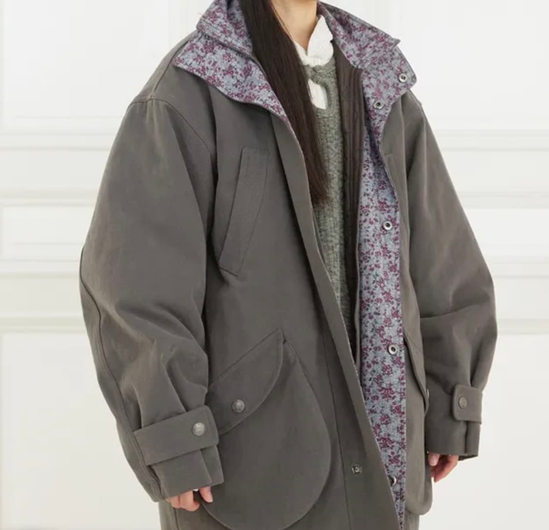 콜로신스 BOTANIC LINED FIELD JACKET CHARCOAL 상품이미지2