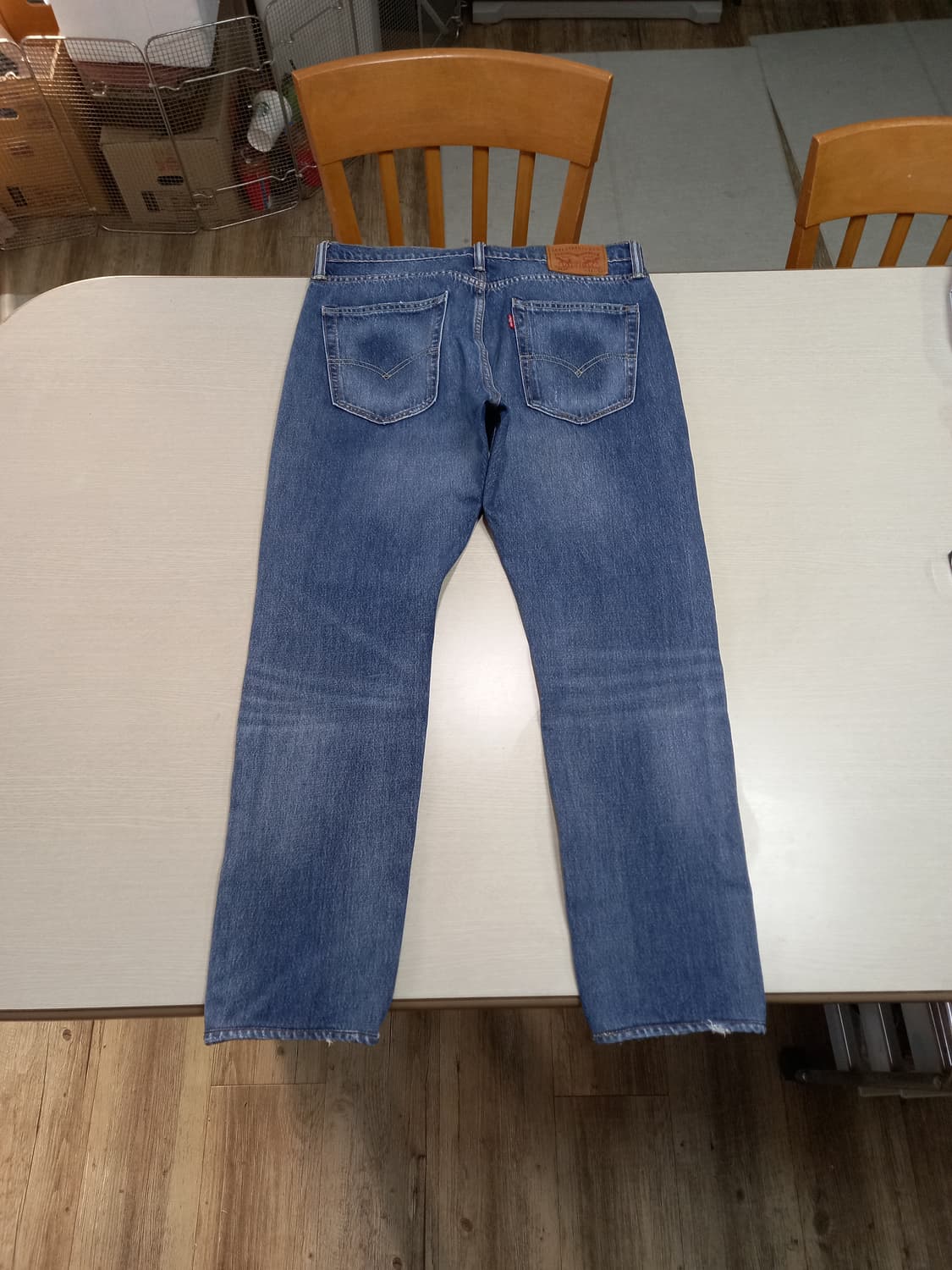 34 리바이스512 데미지워싱 스판 슬림일자진 34-599 상품이미지2