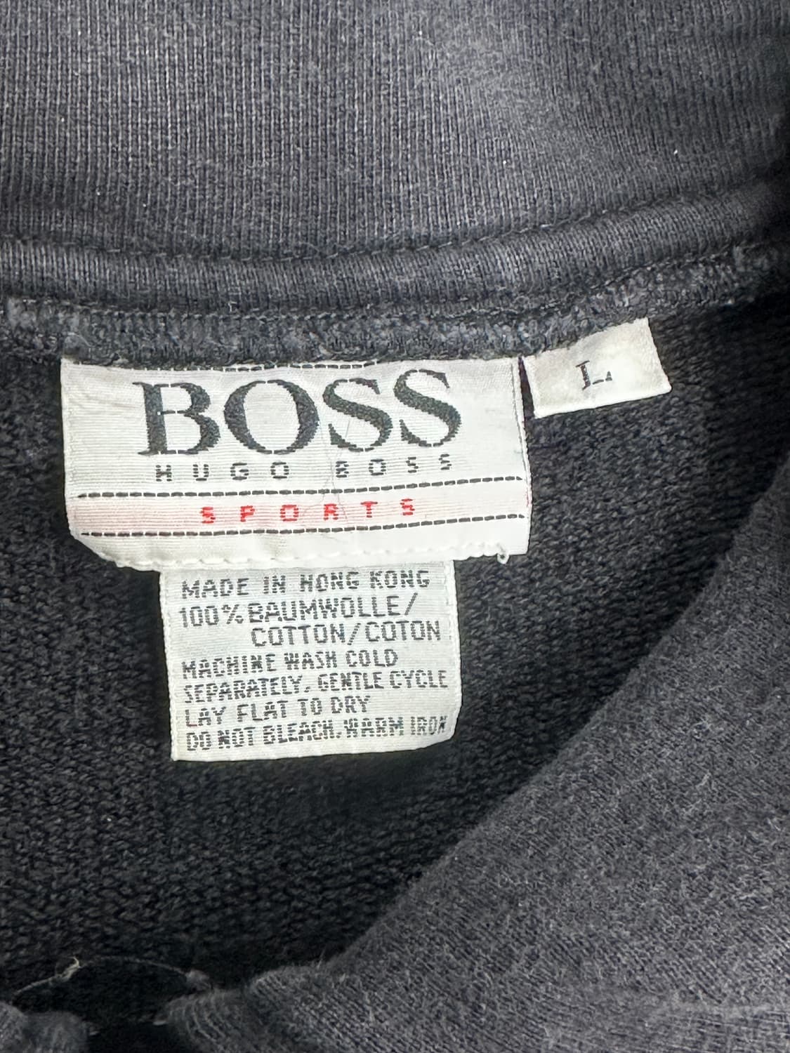 80s HUGO BOSS 풀집업 스웻셔츠 L 상품이미지6