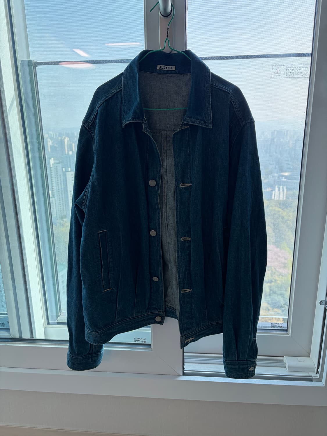 오라리 셀비지 라이트데님 블루종 라이트인디고 상품이미지3