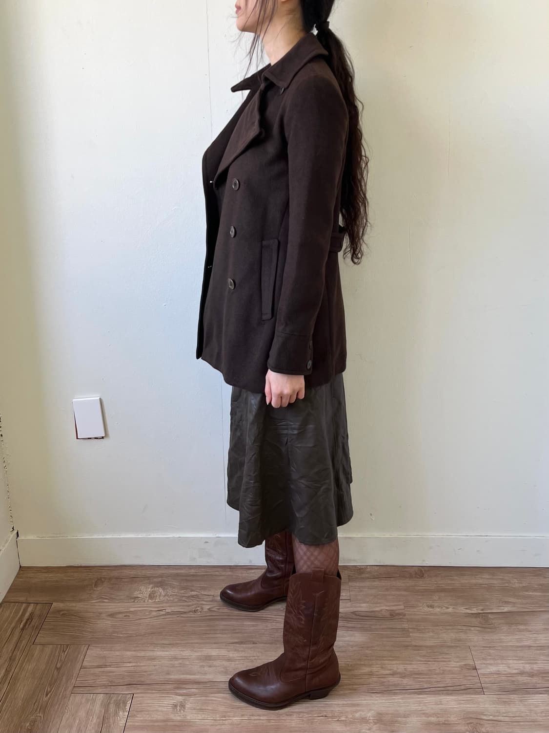 theory 초코브라운 캐시미어 더블 코트 상품이미지9