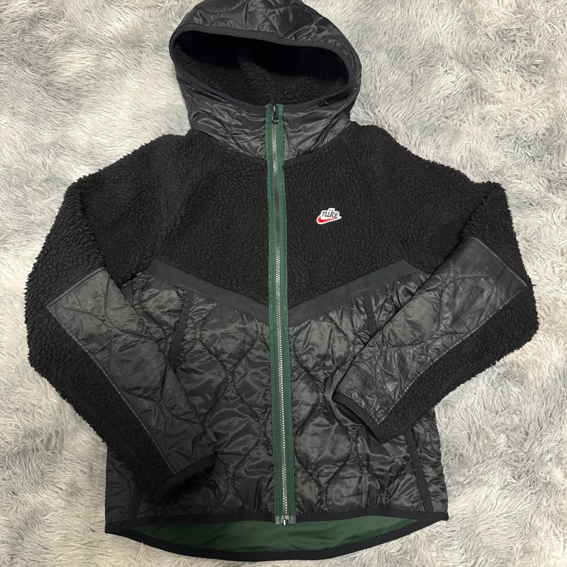 나이키 뽀글이 후드 집업  플리스 M사이즈 상품이미지1