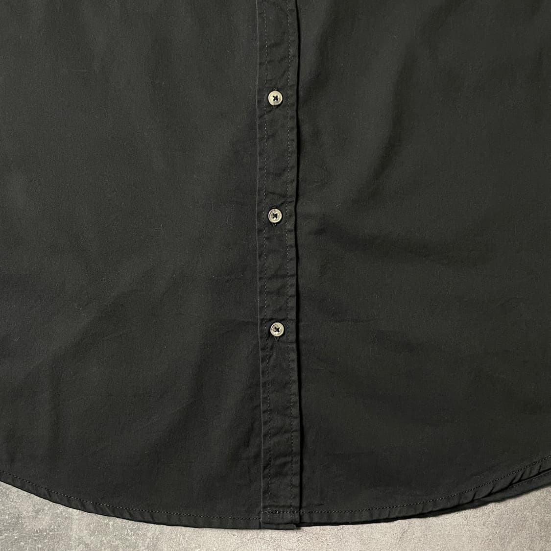 GEORGE 조지 빈티지 블랙 코튼 반팔 셔츠 A00755 상품이미지4