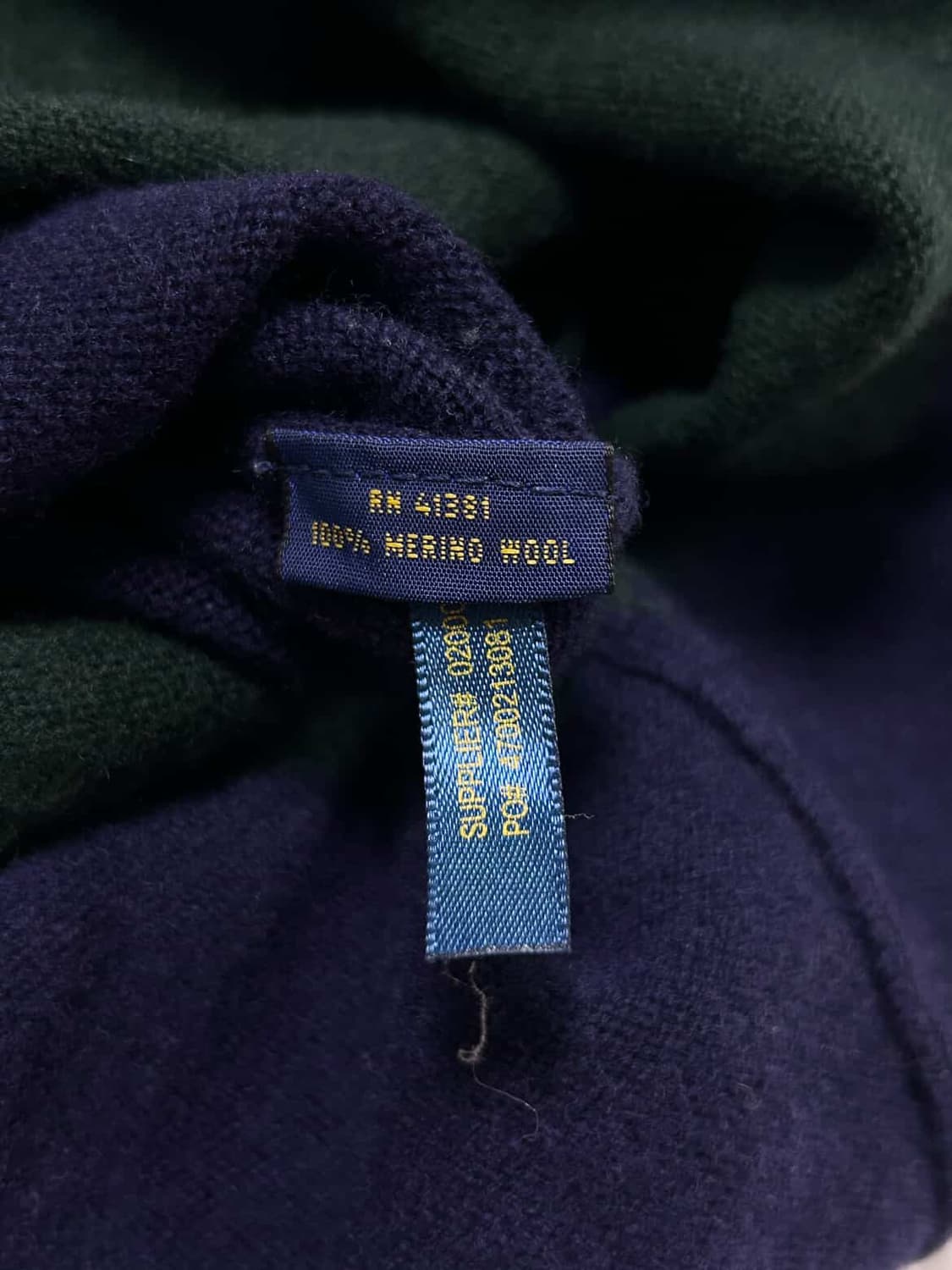 폴로 단가라 메리노울 니트 원피스 상품이미지7