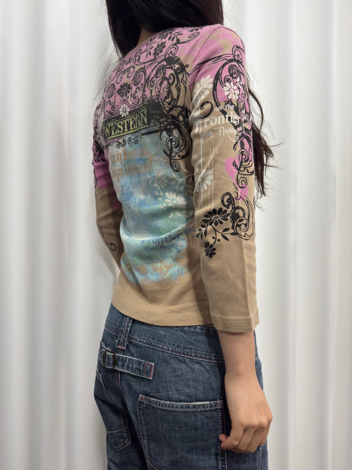 skinny minnie printing top 상품이미지3