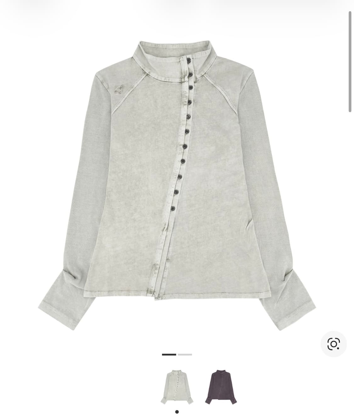 미스치프 워시드 저지 셔츠 라이트 베이지 M 상품이미지1