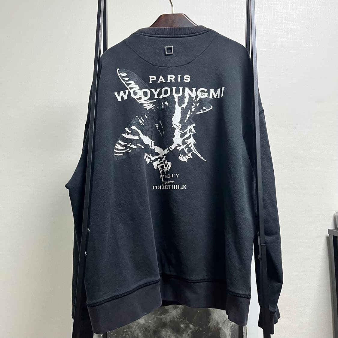 정품 50) 우영미 나비 백로고 맨투맨 스웨트 셔츠 105 상품이미지1