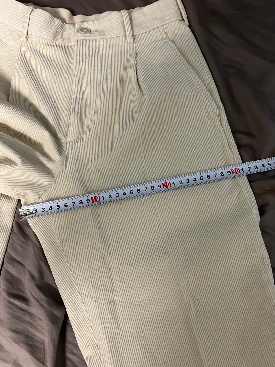 유니클로 코듀로이 골덴바지 화이트 xs  상품이미지7