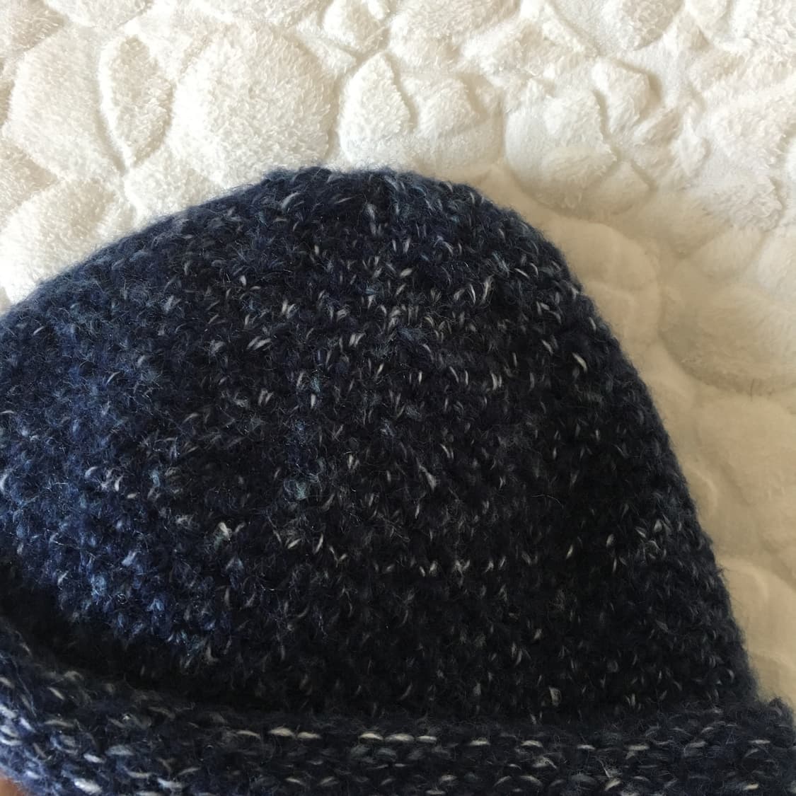 돌돌이 보카시 니트 모자 겨울 뜨개 니트 네이비 y2k 큐트 키치 상품이미지3