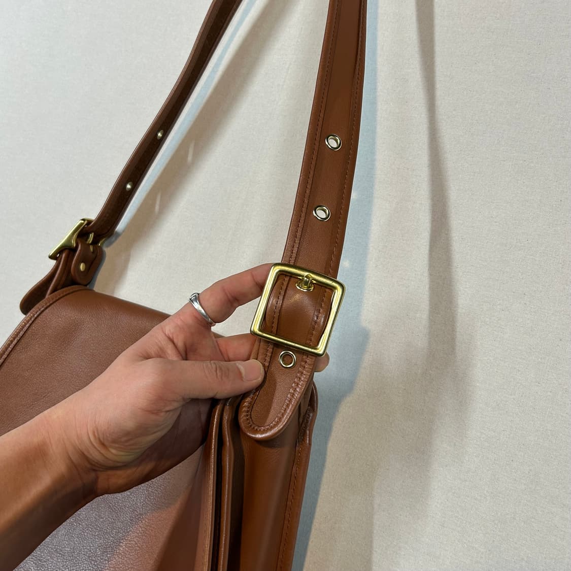 코치 올드코치 브라운 글러브 레더 숄더백 COACH 9525 상품이미지6