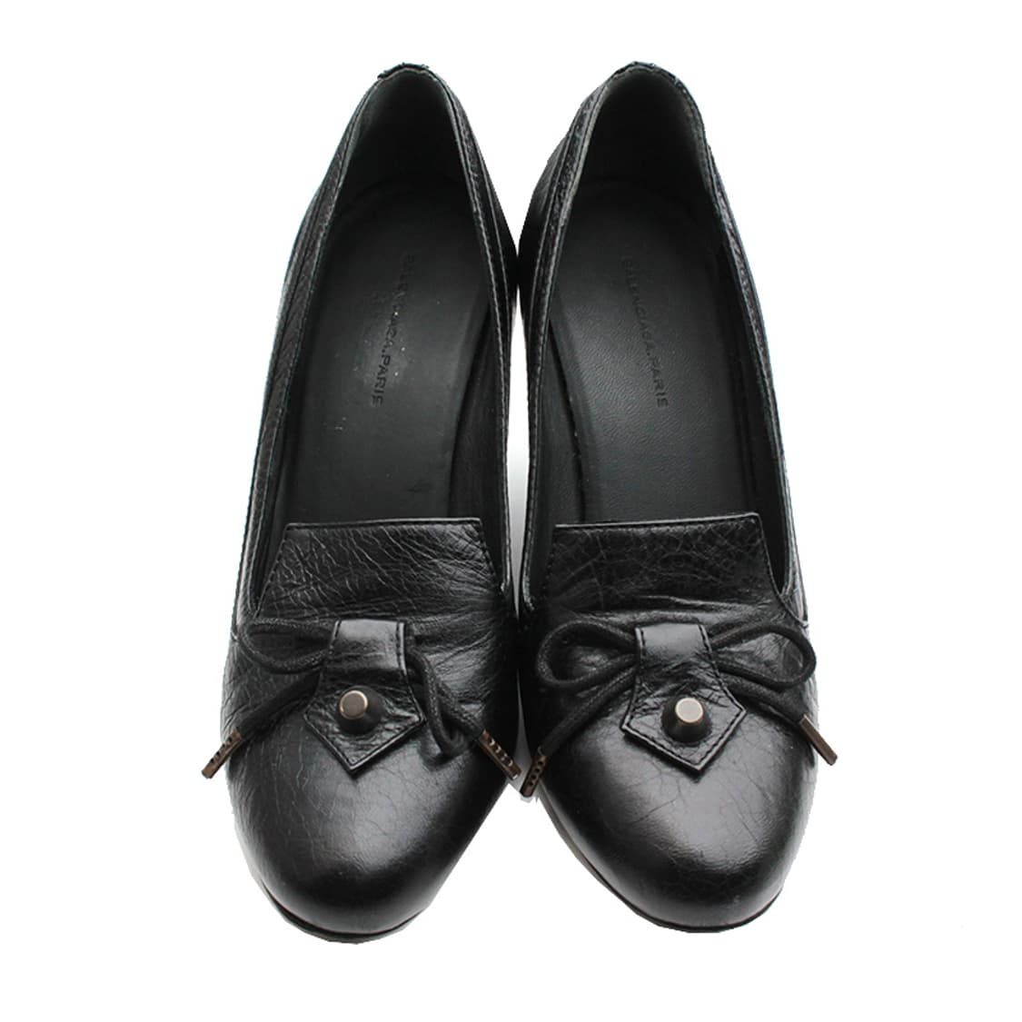 발렌시아가 블랙 스터드 웨지힐 슈즈 35 상품이미지2