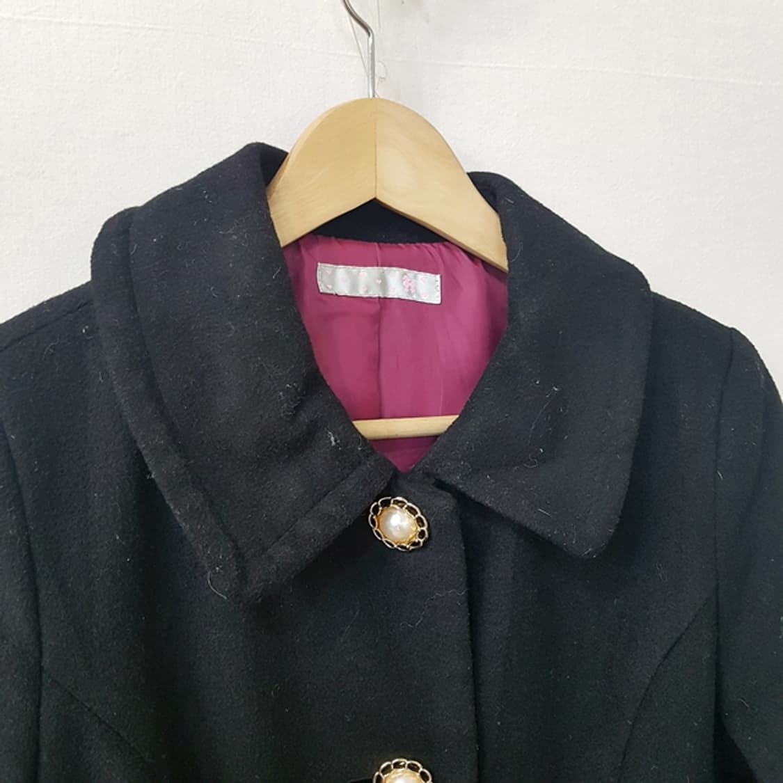 토요코 스타일 울 믹스 하프코트 블랙 상품이미지2