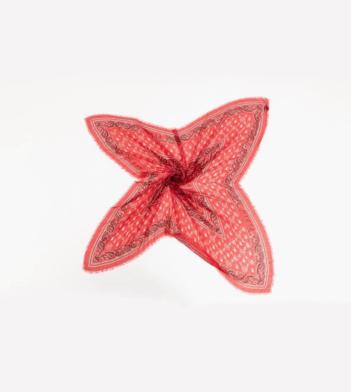 (OS) 필립플레인 모달 실크 달러 머플러 레드  상품이미지8