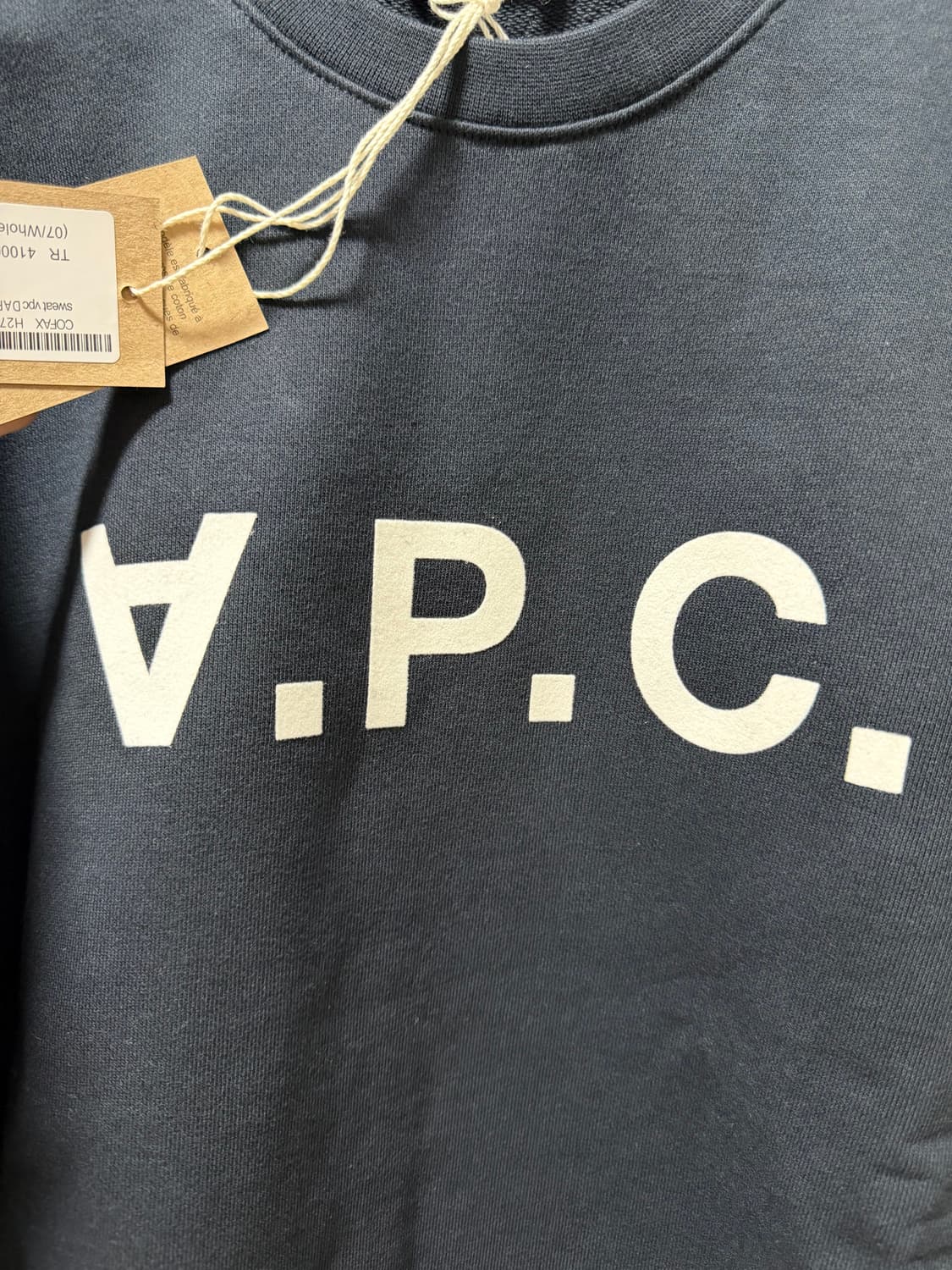 급처)아페쎄 맨투맨 다크네이비 상품이미지2