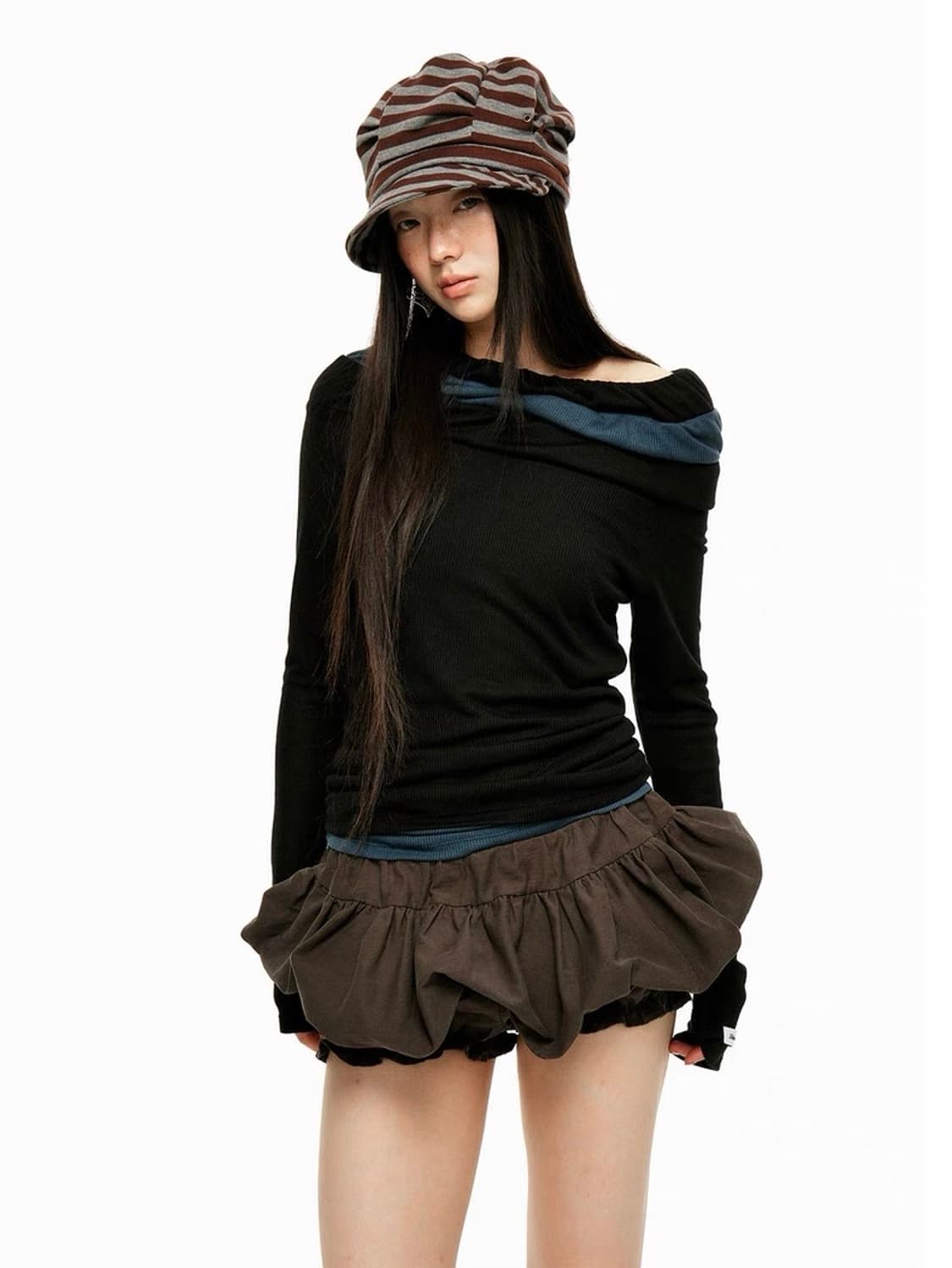 Ballet Flower Pleats Skirt 상품이미지1