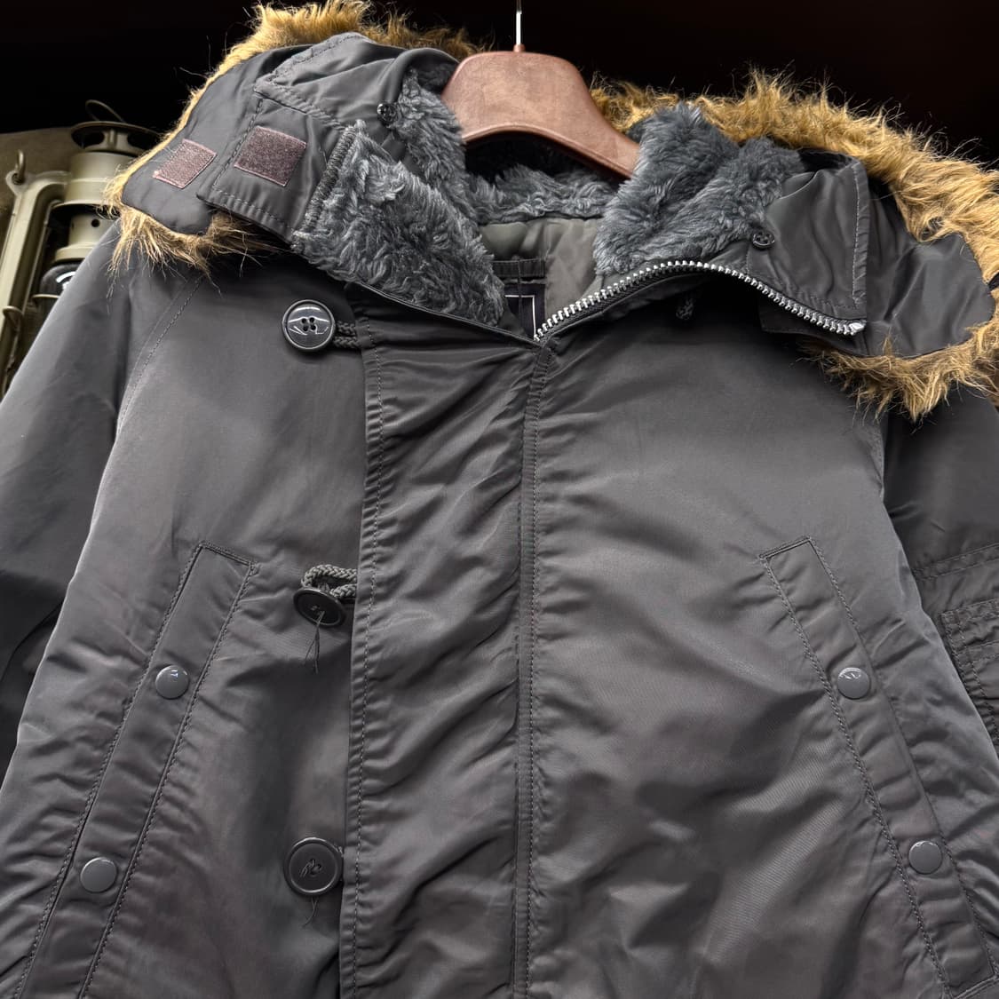 알파 인더스트리 N3B 밀리터리 퍼 후드 야상 자켓 파카 복각 N132 상품이미지3