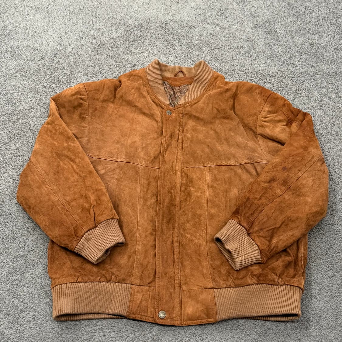 [XL] 빈티지 스웨이드 레더 블루종 자켓 상품이미지2