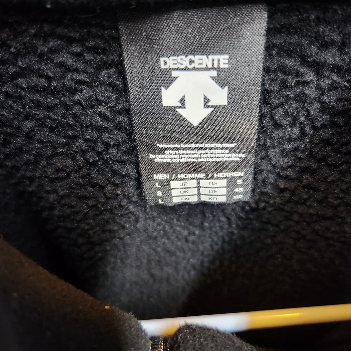 데상트 스폰서 로고 플리스(후리스) 집업 L 상품이미지8