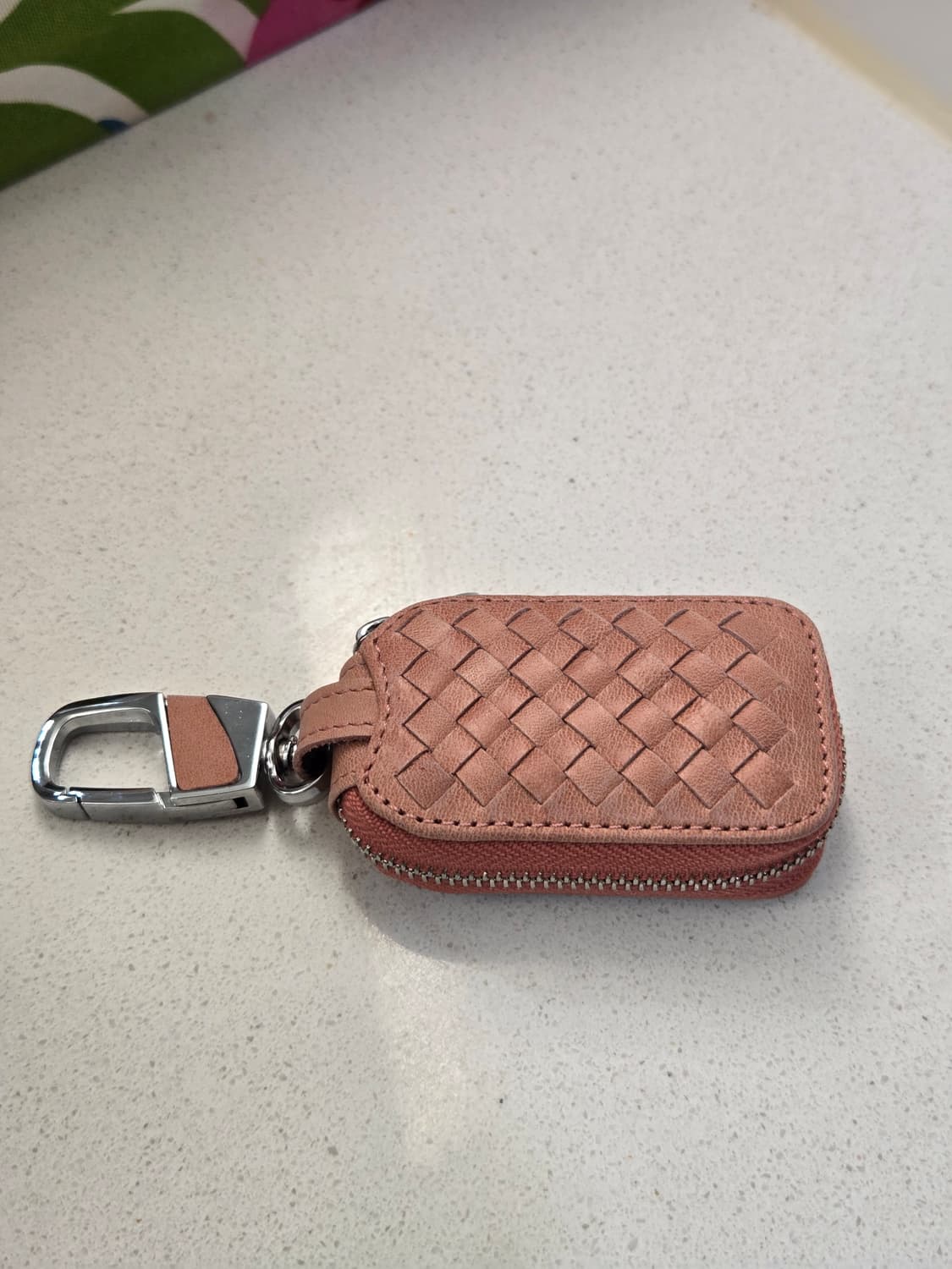 소가죽 키 케이스 핑크 새상품 상품이미지1
