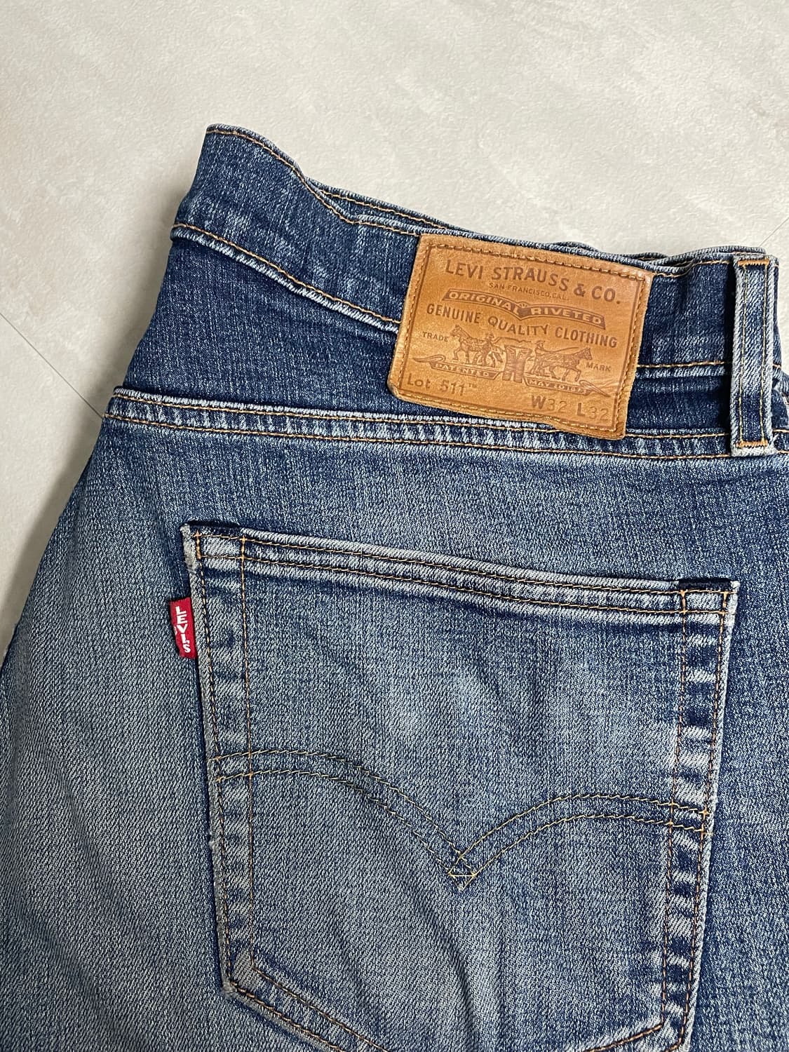 32x32 미친워싱 리바이스 프리미엄 빅E 511 상품이미지3