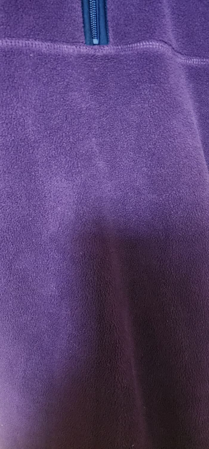 유니클로 남성 퍼플 플리스 하프 맨투맨 XL 상태최상 상품이미지2
