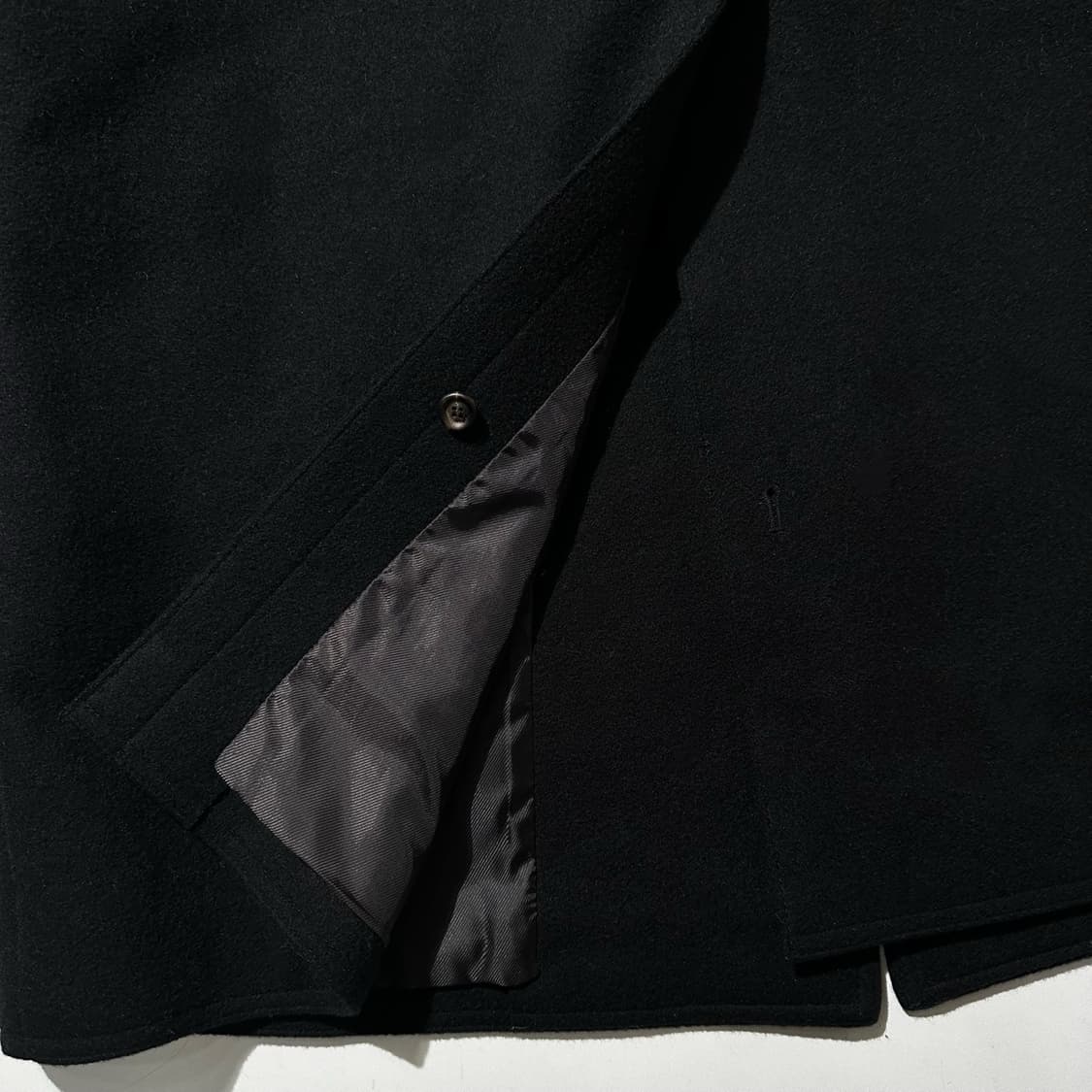 앤더슨벨 캐시미어 블렌드 마티아 밀리터리 로브 코트 블랙 상품이미지6