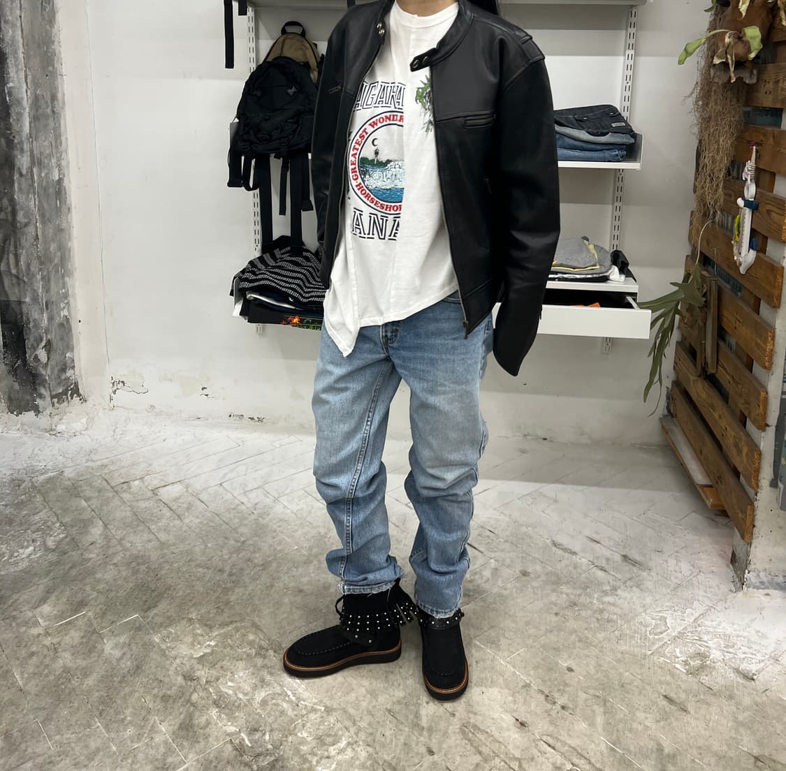 ADVENTURE BOUND 빈티지 라이더 자켓 상품이미지7