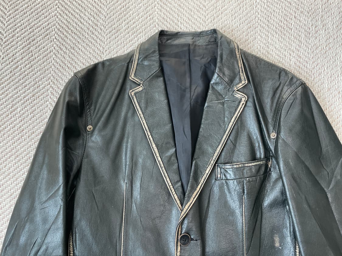 빈티지 양가죽 테일러드 가죽 자켓 J03714 상품이미지5