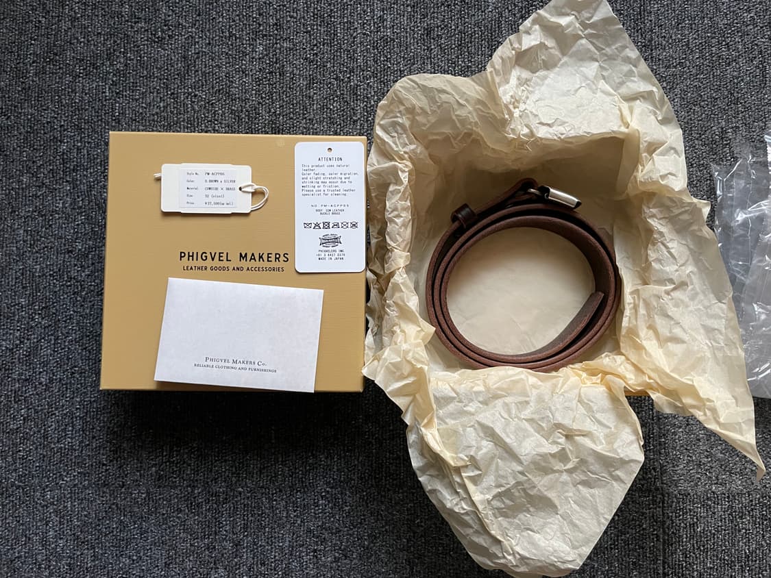 피그벨 히콕 벨트 다크브라운 실버 32(1사이즈) 미사용품 상품이미지1