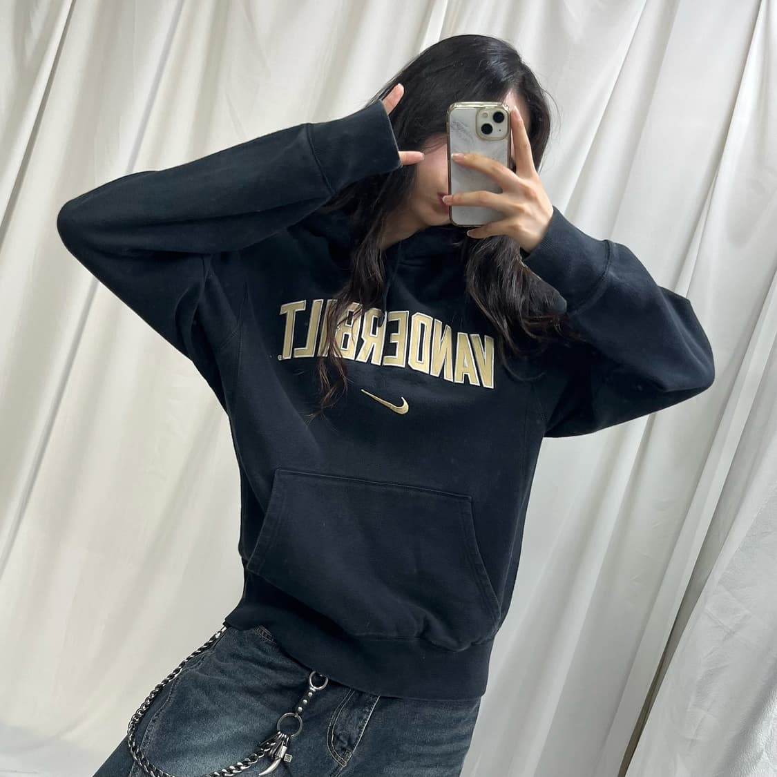 Nike 00‘s black Vanderbilt hoody 상품이미지2