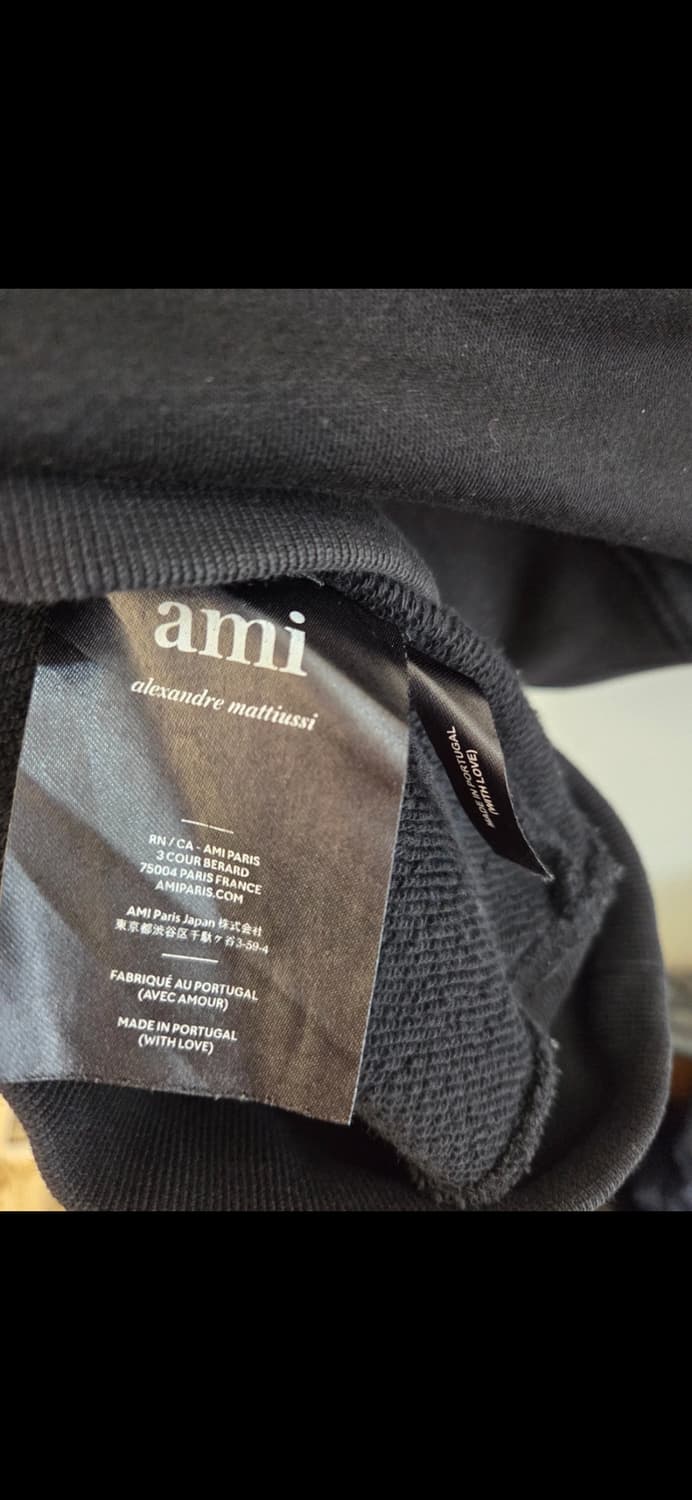 아미 블랙 후드티 상품이미지4