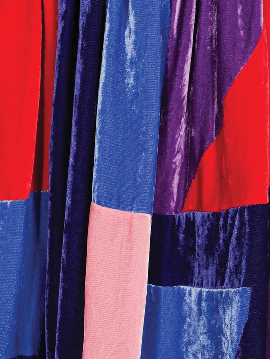 꼼데가르송 패치워크 벨벳스커트 상품이미지4