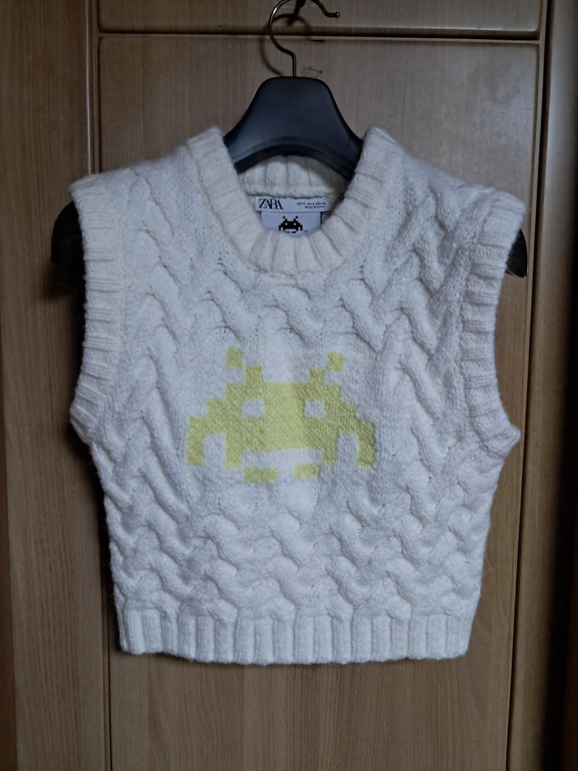 자라 자카드 니트 조끼 S 상품이미지1