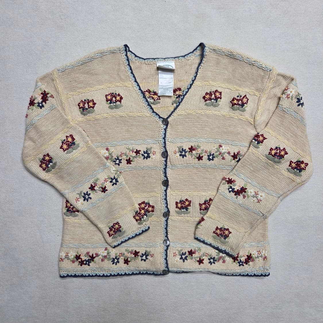 LAURA ASHLEY 로라애슐리 빈티지 꽃 자수 가디건 상품이미지1