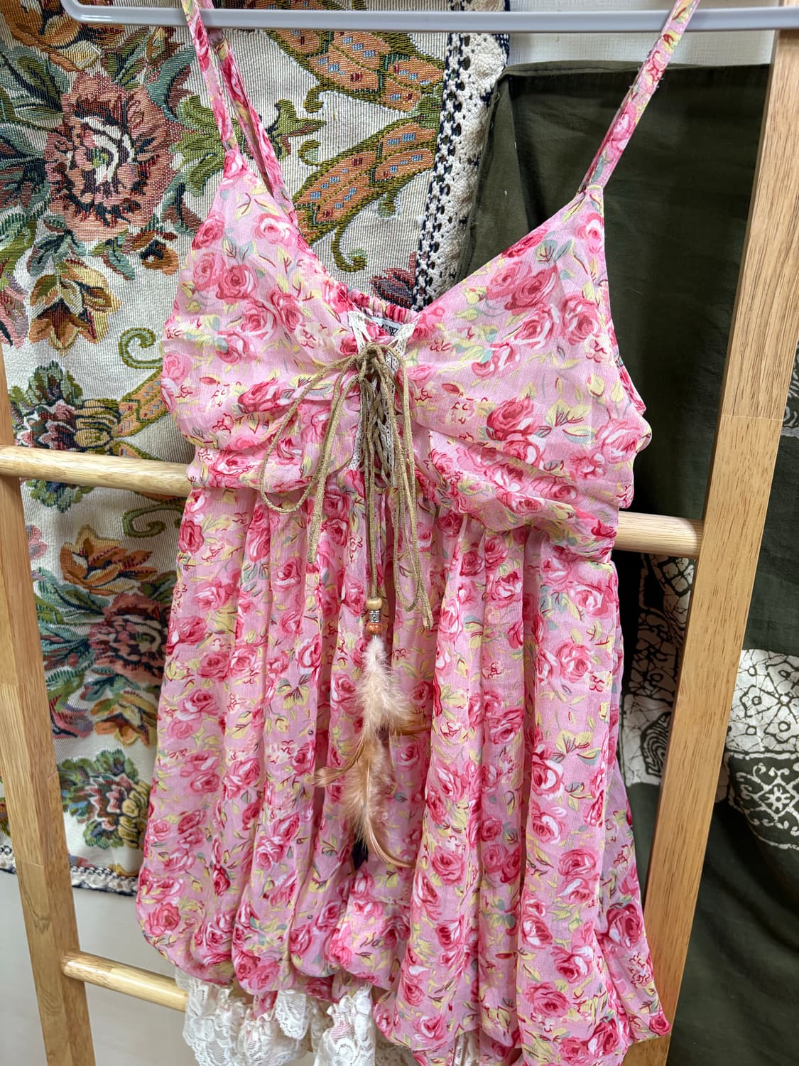 remix doll 모리 히메갸루 대장급 로즈패턴 슬리브리스 상품이미지2