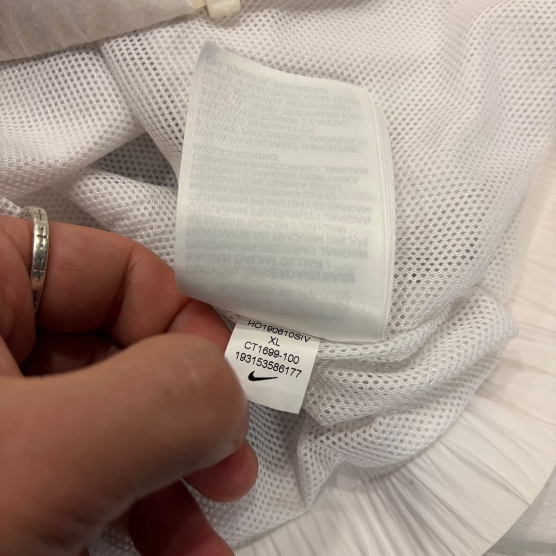 [XL] 나이키 레오파드 스우시 바람막이 화이트 B404 상품이미지8