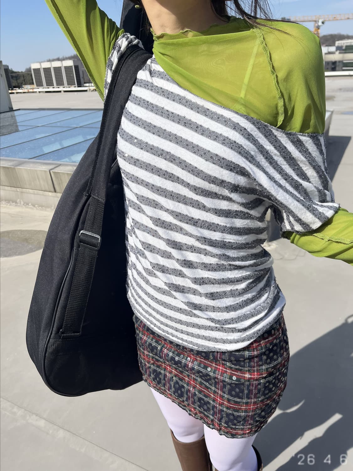 Sparkling Striped Tee 스파클링 스트라이프 티 상품이미지2