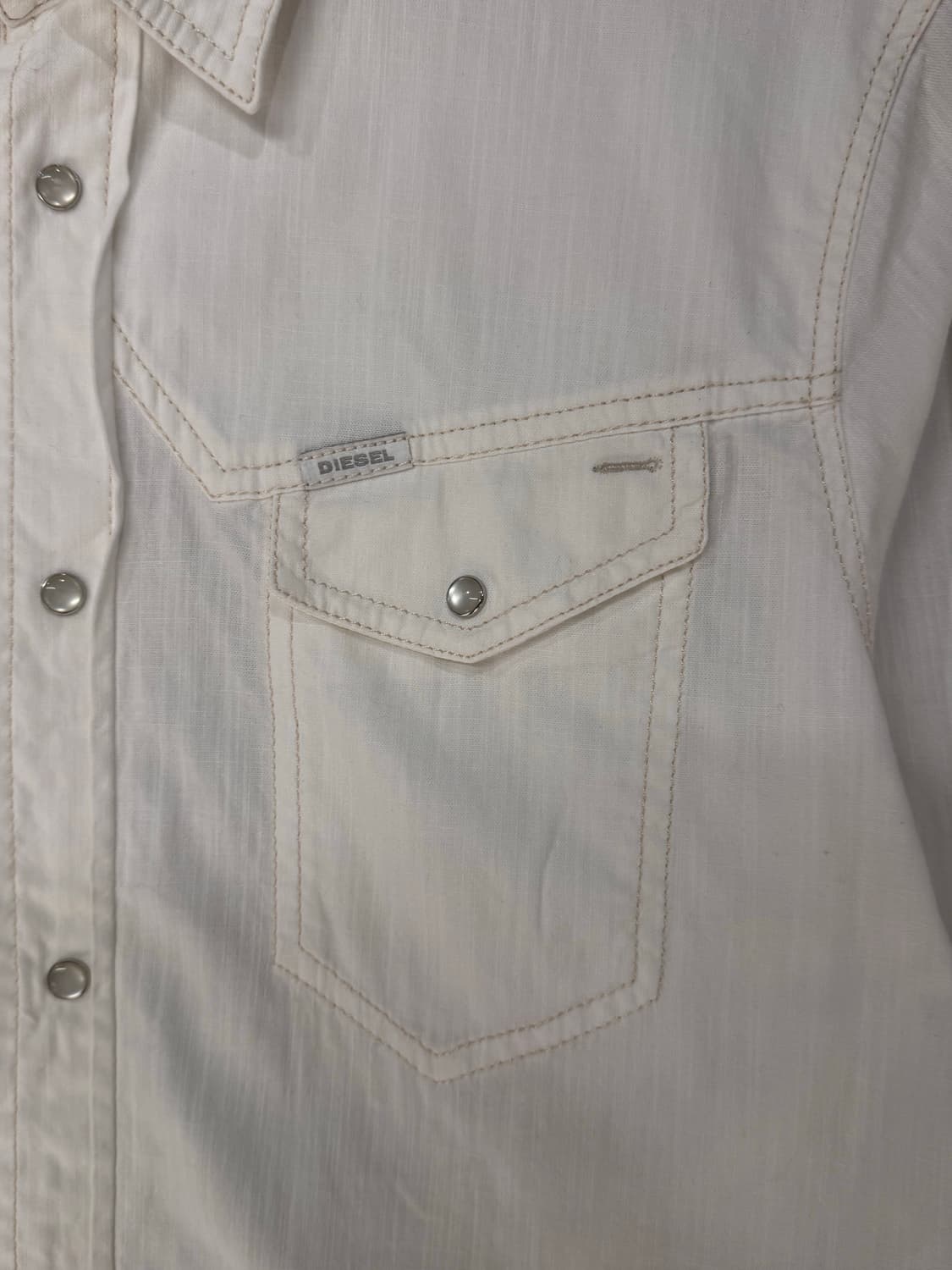 Diesel 디젤 화이트 웨스턴셔츠  상품이미지4