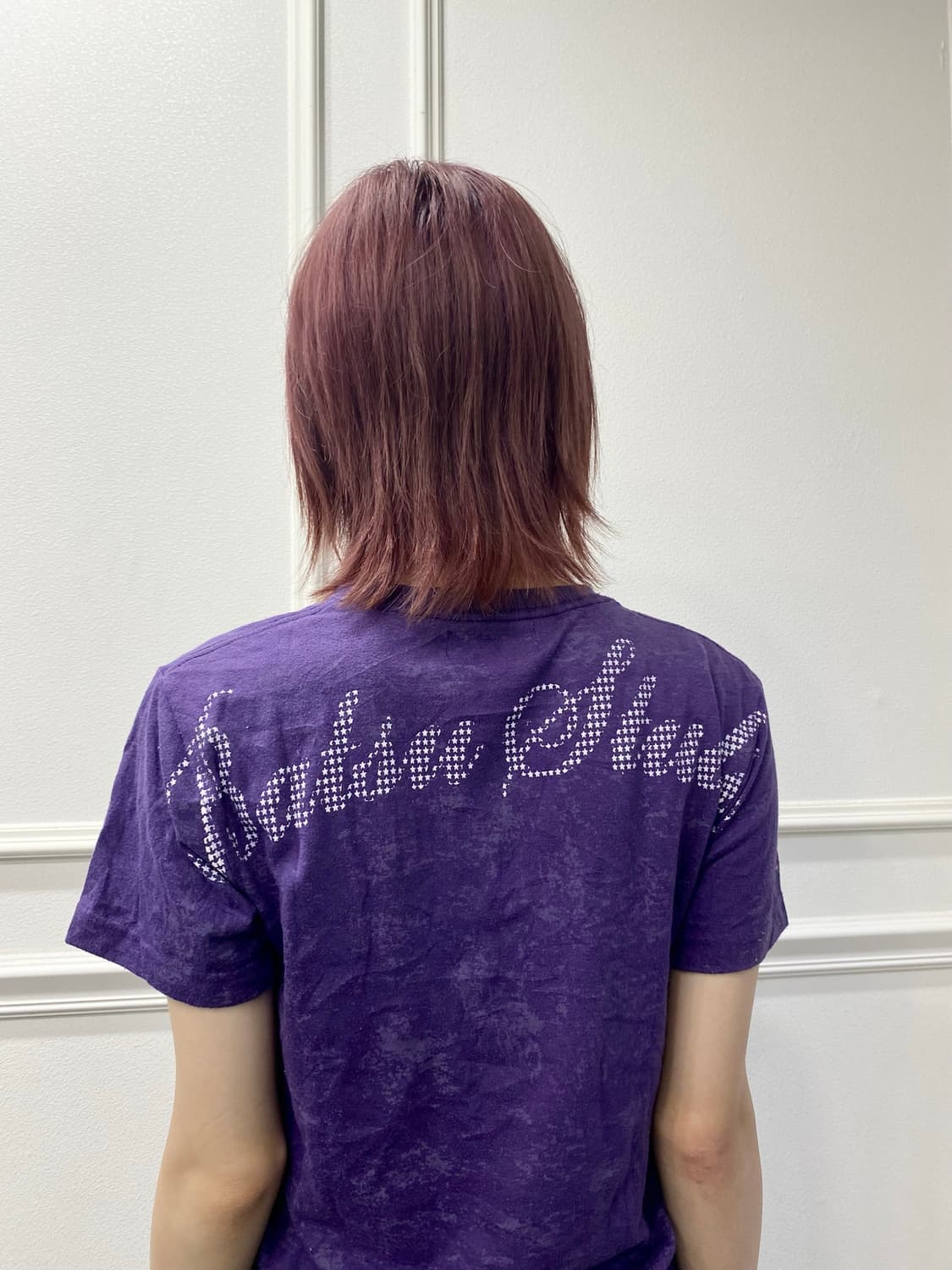 [BA-TSU]Skull Print Punk Purple Tee 상품이미지7