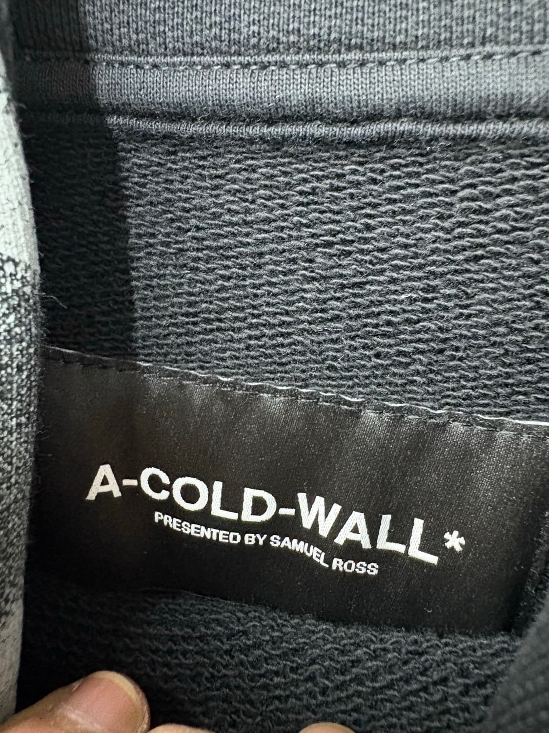 어콜드월 블랙 브러시 스트로크 후드티 A3242 상품이미지7