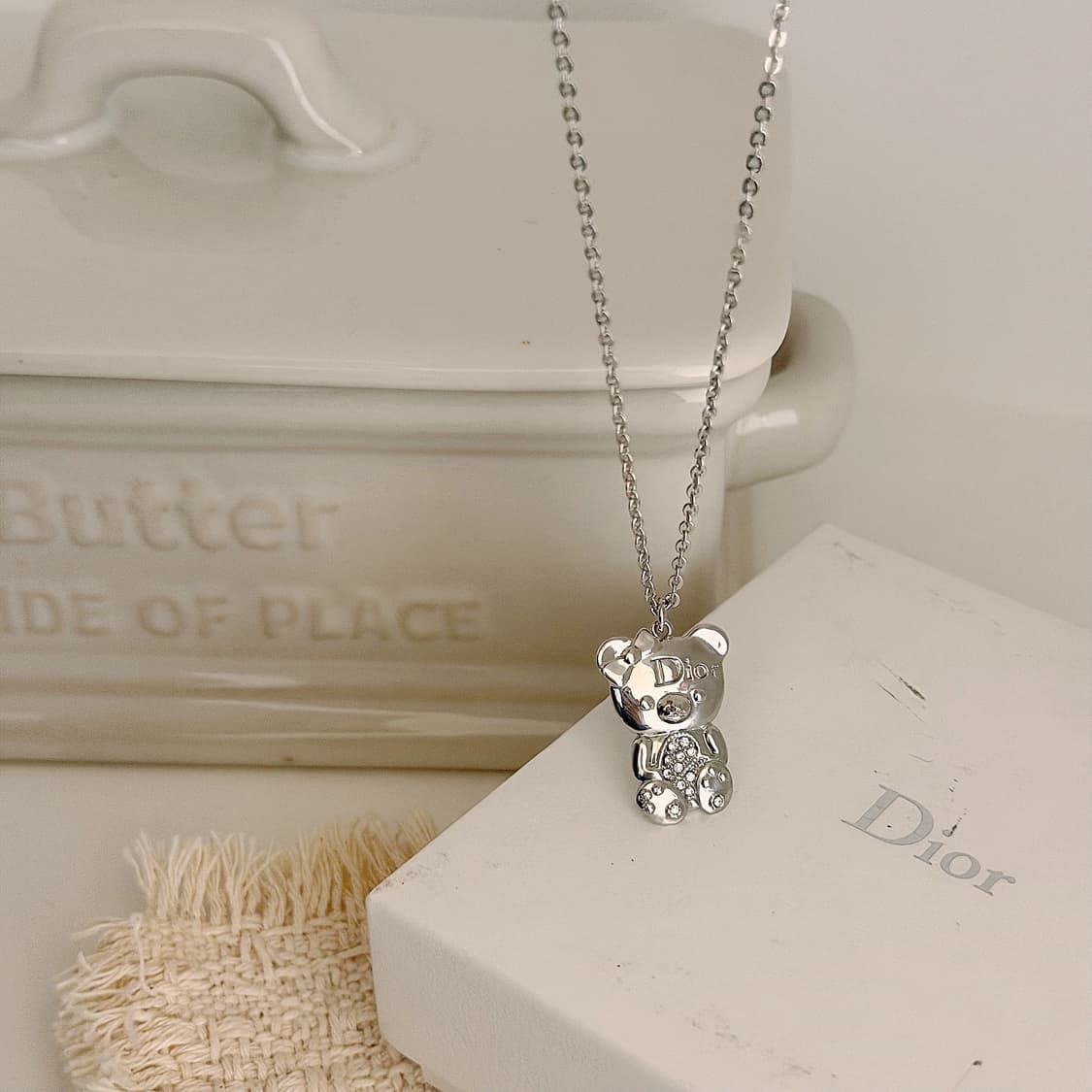 디올 곰돌이 목걸이 [희귀] 상품이미지4