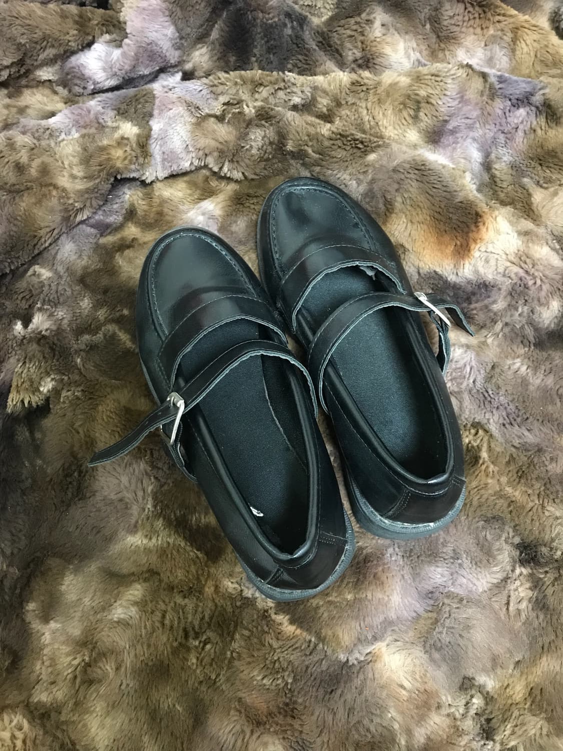 데일리 여성 블랙(검정) 메리제인 로퍼 225 상품이미지3