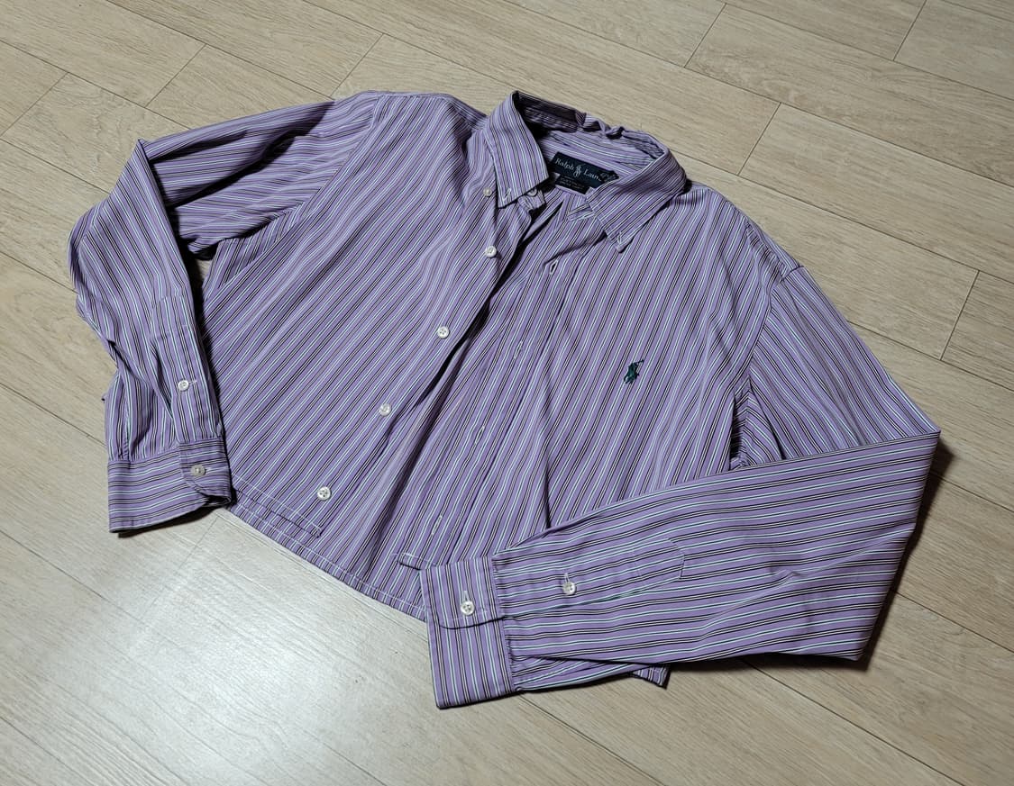 폴로 랄프로렌 크롭 스트라이프 셔츠 김코디 커스텀 빈티지  상품이미지2