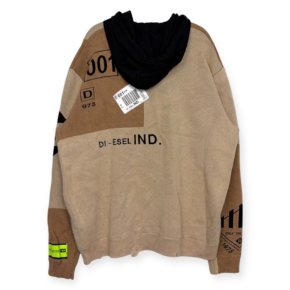 디젤 후드 패턴 니트 티셔츠 상품이미지10