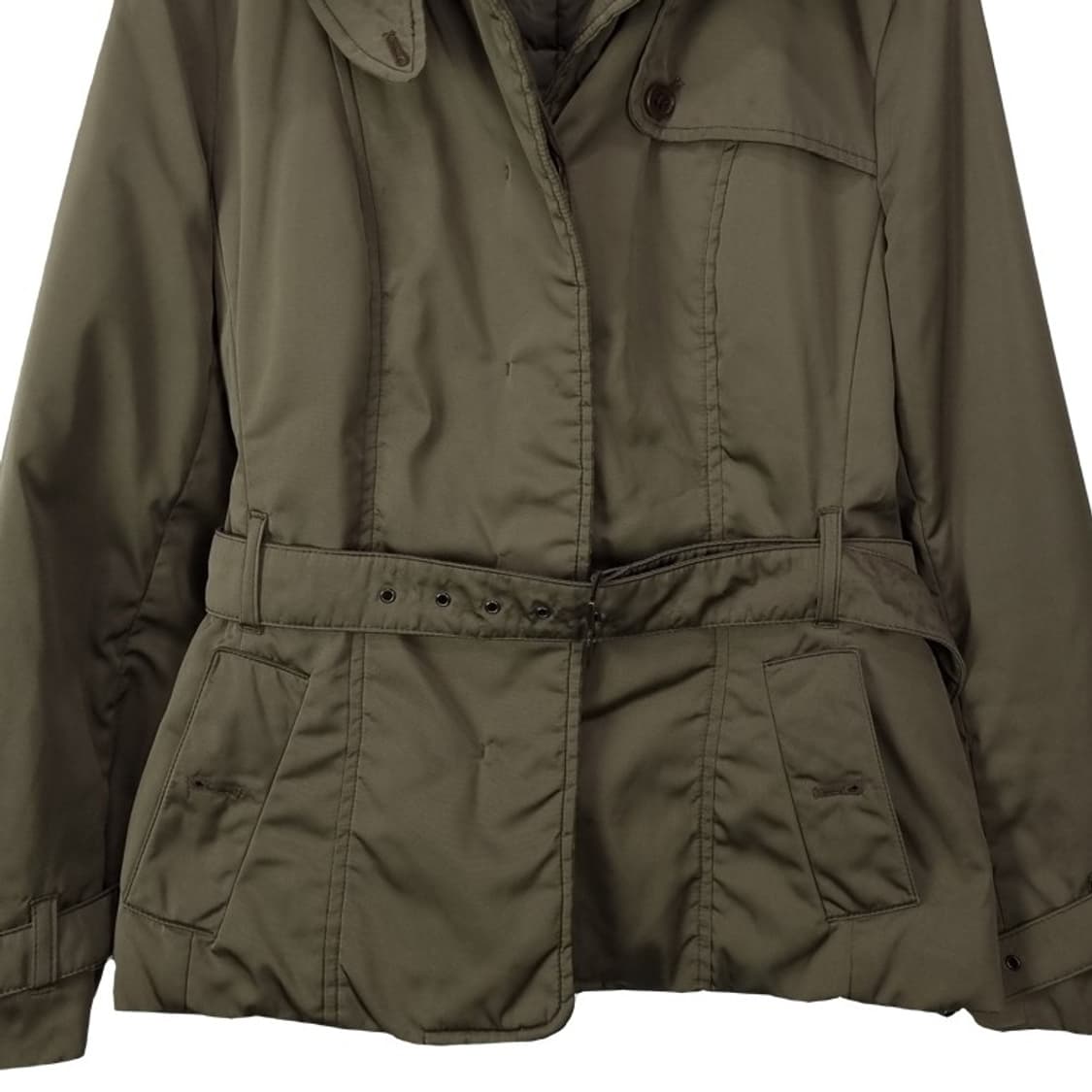 [막스마라] 벨티드 숏 트렌치 경량 패딩 자켓 P01289 상품이미지5