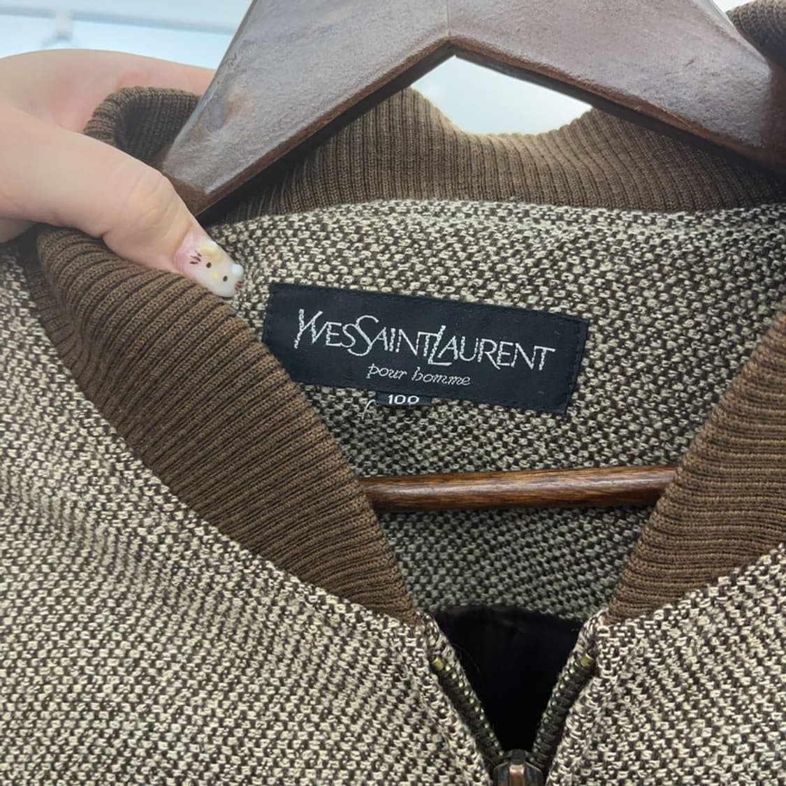 입생로랑 YSL 정품 90s 올드스쿨 오버핏 자켓 105 C06382 상품이미지5