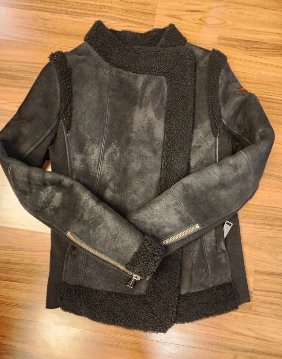 Philipp plein 필립플레인 스컬 블랙 무스탕 자켓 s 상품이미지3