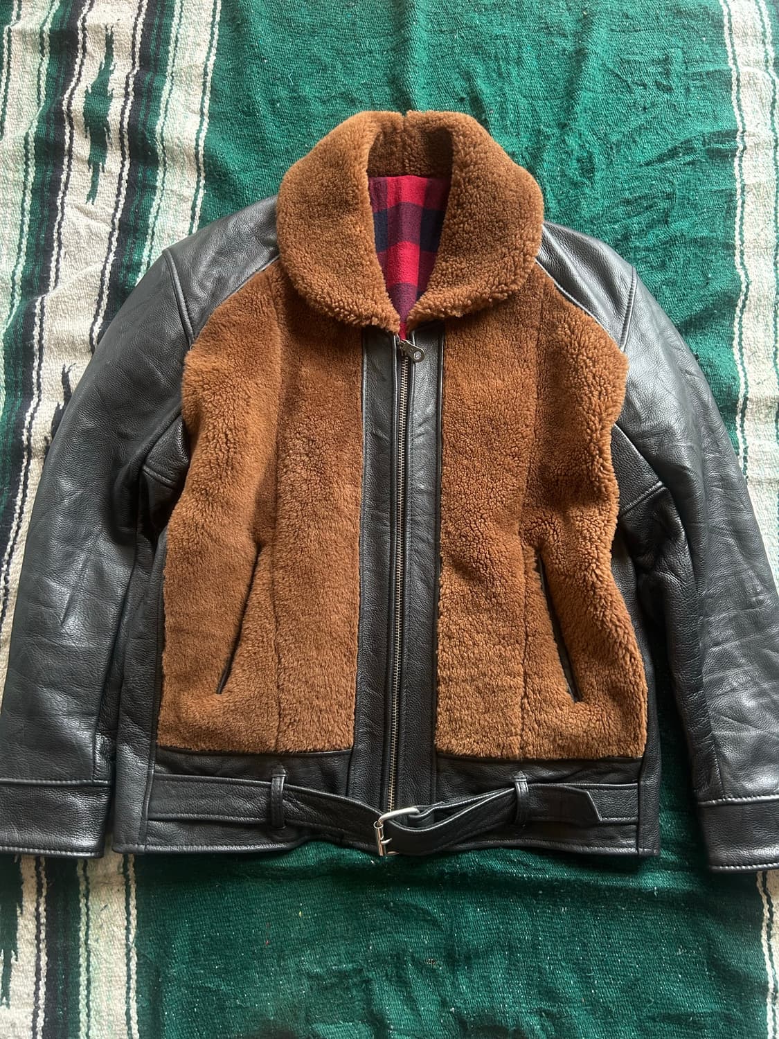 90’s  grizzly leather jacket 상품이미지1
